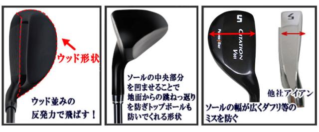 コンボセット】パワービルト サイテーション V001 アイアン