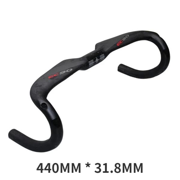 EC90-カーボンファイバーロードバイクハンドルバー,マットインテリア,バイクパーツ,400 420 440mm, 31.8mm