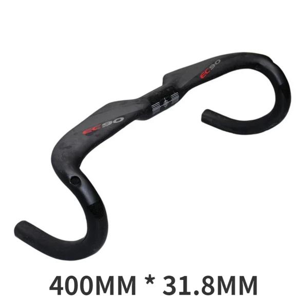 EC90-カーボンファイバーロードバイクハンドルバー,マットインテリア,バイクパーツ,400 420 440mm, 31.8mm