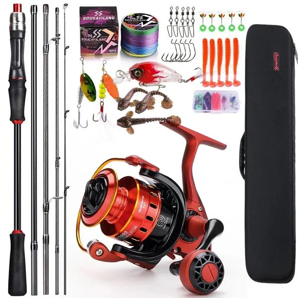 Sougayilang-カーボンファイバーフィッシングロッド,すべてのベース,パイク,トラウト,最大出力8kg, 1.8 m, 2.1m