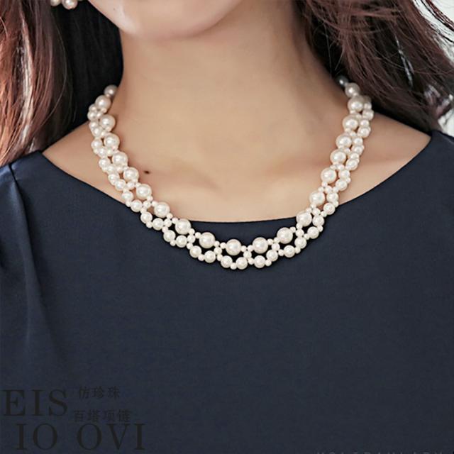 結婚式 ネックレス パール
