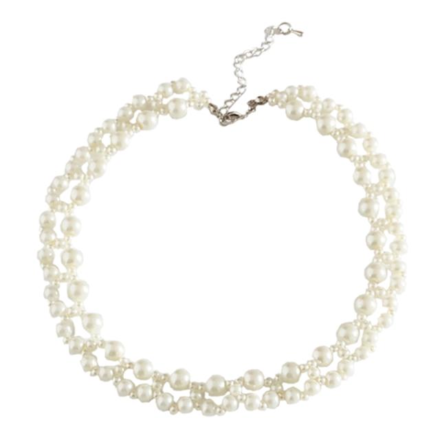 結婚式 ネックレス パール