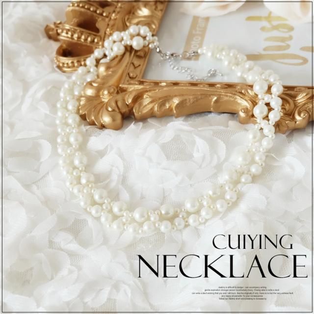 結婚式 ネックレス パール