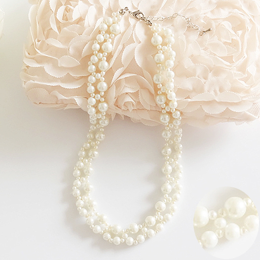 結婚式 ネックレス パール