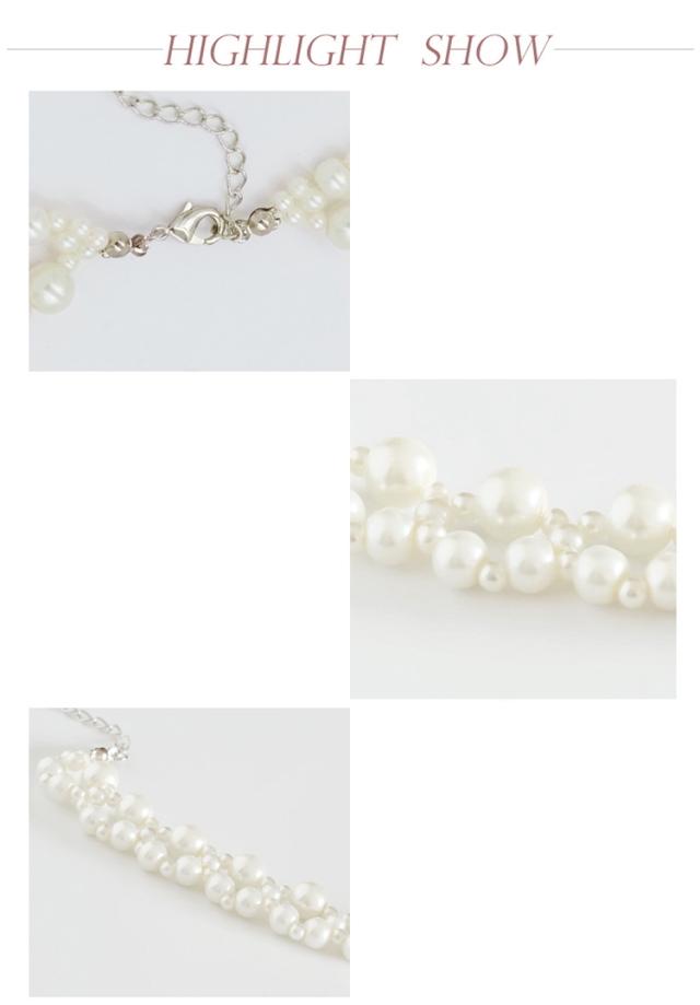 結婚式 ネックレス パール