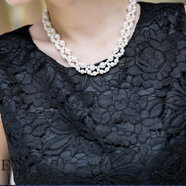 結婚式 ネックレス パール