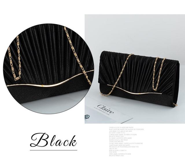 レディース フォーマル がま口 プリーツ