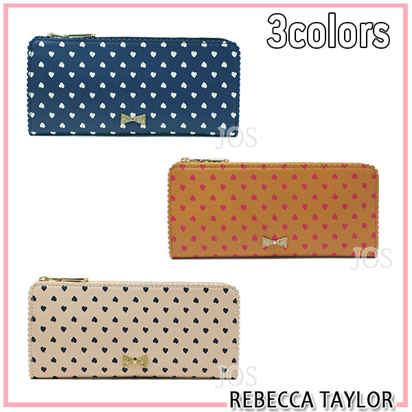レベッカテイラー REBECCA TAYLOR ハートL字長財布 全3色 送料