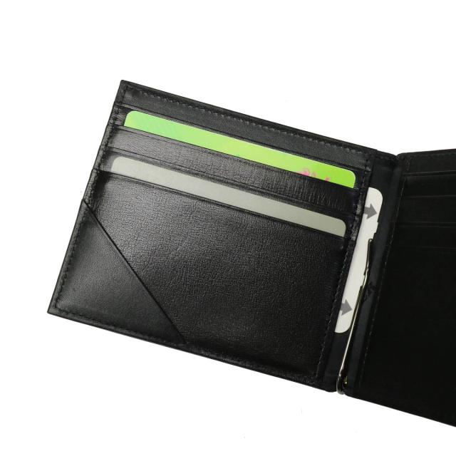 美品 PORTER ポーター PLUME 二つ折り マネークリップ レザー 黒 PLUME（PORTER） ポーター プリュム マネークリップ 179-03873