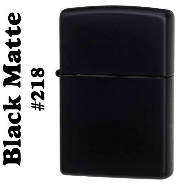 zippo(ジッポーライター)Black Matte ブラックカラーマットジッポー #218 画像1