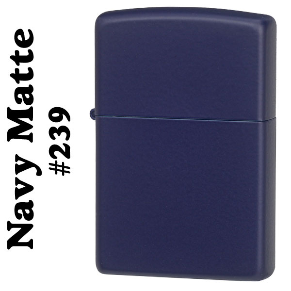 zippo(ジッポーライター)Navy Matte ネイビーカラーマットジッポー #239 画像1