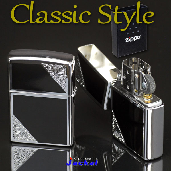 ZIPPO ジッポーライターベネチアンデザインクラシックスタイル 両面加工 2SW-BK 画像