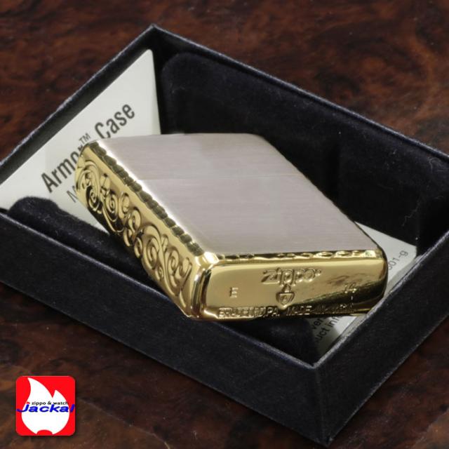【送料無料】 zippo (アーマー限定シリアルナンバー入り)3面彫刻 シルバー&ゴールド 画像5
