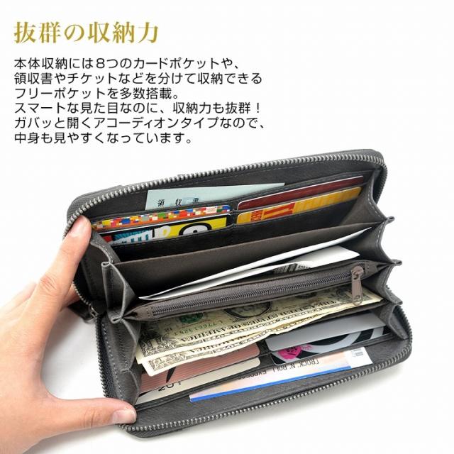 DEVICE MAD ラウンドファスナー 長財布