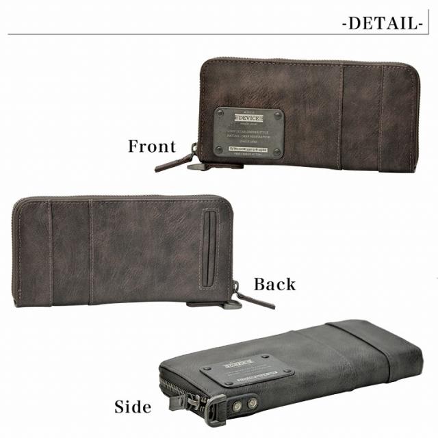 DEVICE MAD ラウンドファスナー 長財布