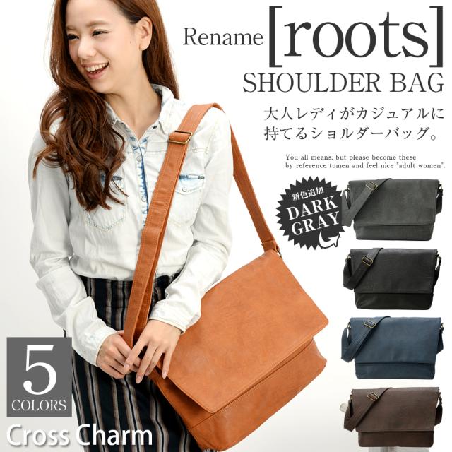 Rename roots ショルダーバッグ