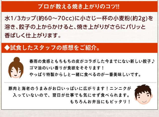 海老と春雨の餃子
