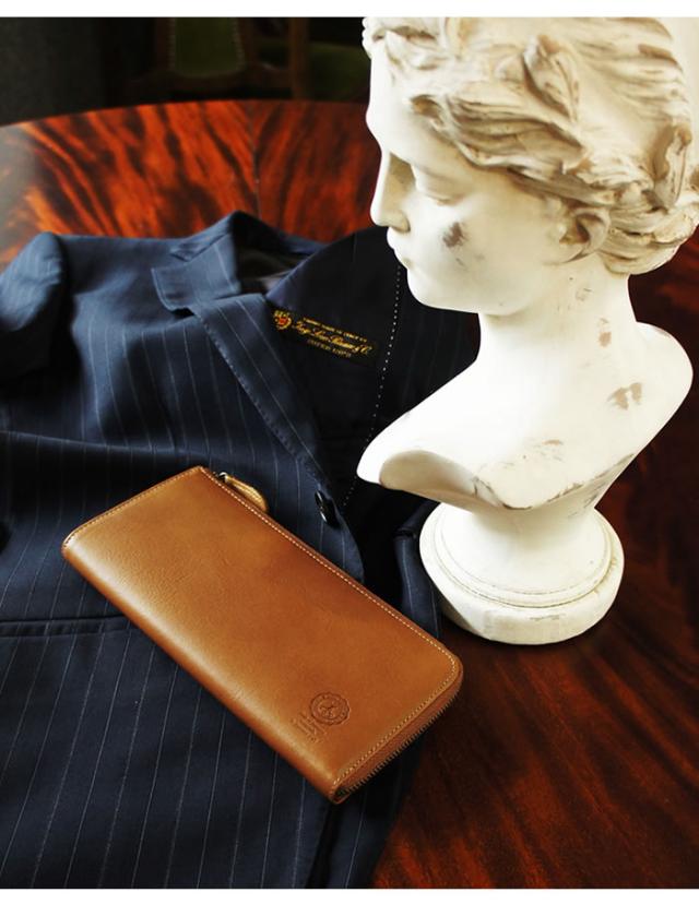 説明2|長財布 本革 メンズ L字ファスナー ファスナー長財布 姫路レザー オイルダコタ レザー ジッパー 日本製