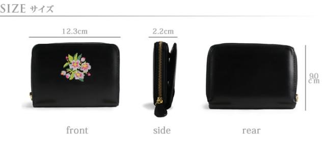 説明5|二つ折り財布 財布 天然皮革 レディース ラウンドファスナー ファスナー財布 レザー ジッパー 日本製