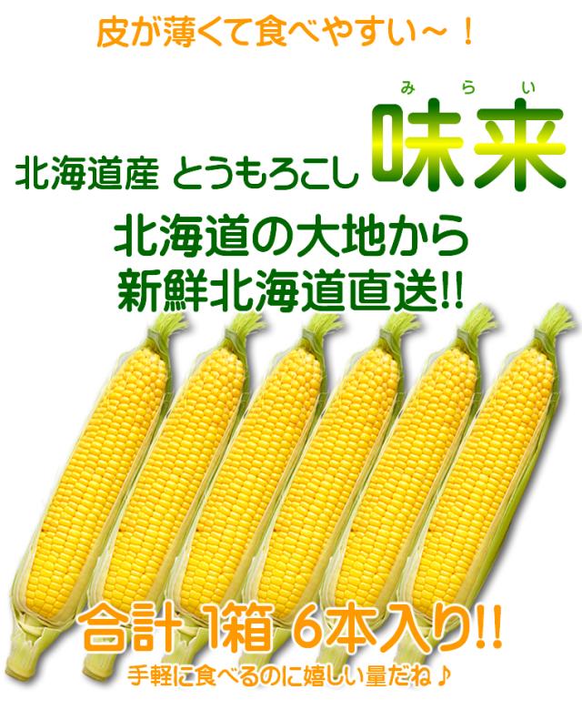 北海道産 味来(みらい)6本