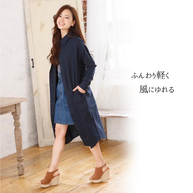 ボントン　リバティシャツワンピース6A SHETH - リバティ柄シャツワンピース - Sheth Online Store