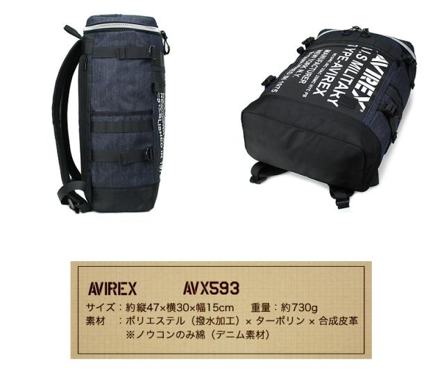 AVIREX アヴィレックス スーパーホーネット スクエアリュック リュック リュックサック デイパック メンズ レディース 男女兼用 20L A3 A4 AVX593 バックパック