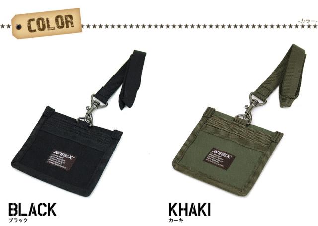 IDカードホルダー AVIREX アヴィレックス メンズ レディース 男女兼用 ユニセックスパスケース AVX3519 ミリタリー 小銭入れ 通学 通勤 イーグル EAGLE アビレックス 黒 迷彩 ブラック ブランド アウトドア 定期入れ