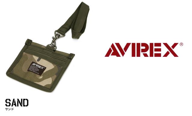 IDカードホルダー AVIREX アヴィレックス メンズ レディース 男女兼用 ユニセックスパスケース AVX3519 ミリタリー 小銭入れ 通学 通勤 イーグル EAGLE アビレックス 黒 迷彩 ブラック ブランド アウトドア 定期入れ