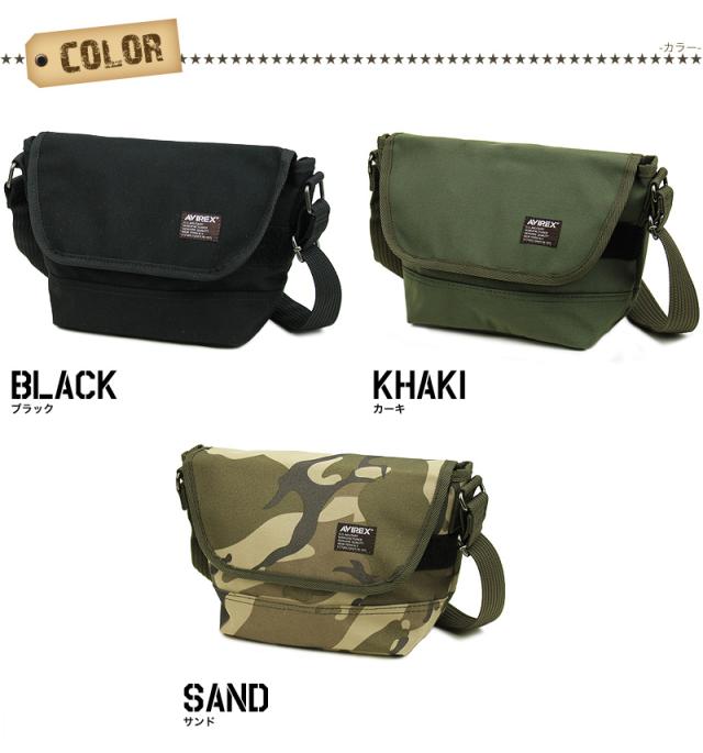 ショルダーバッグ AVIREX メンズ レディース 男女兼用 A5 ユニセックス ミニショルダーバッグ 斜めがけバッグ アヴィレックス AVX3520 ミリタリー 通学 通勤 アウトドア イーグル EAGLE アビレックス 黒 カーキ 迷彩 ブラック カモ バッグ