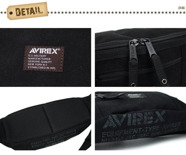 ウエストバッグ AVIREX メンズ レディース 男女兼用 ユニセックス ボディバッグ アヴィレックス AVX3521