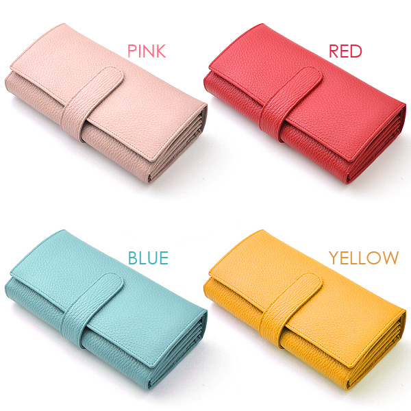 アコーディオン長財布 レディース 黒 長サイフ momo