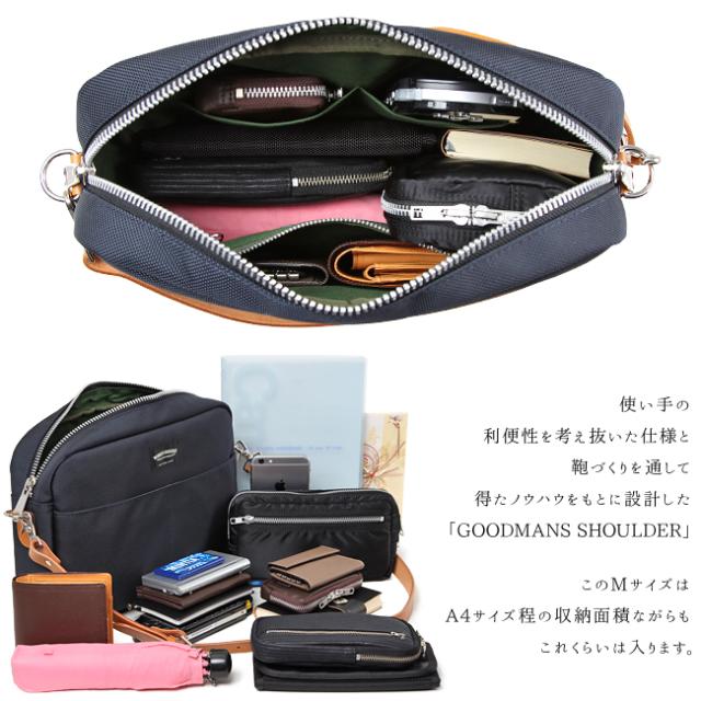 ショルダーバッグ メンズ レディス WONDER BAGGAGE ワンダーバゲージ GOODMANS SHOULDER M グッドマンズ WB-G-005 ユニセックス ショルダー A4 男女兼用