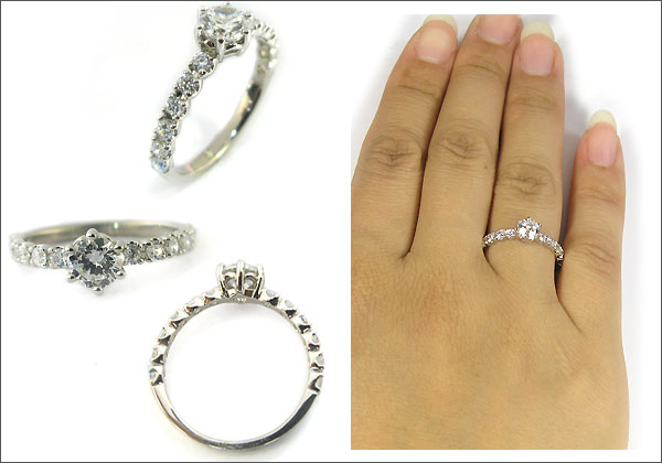 婚約指輪・K18ゴールド・ダイヤモンドリング・エンゲージリング