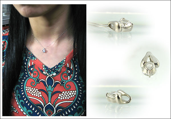 ダイヤモンドペンダント・プラチナ・一粒・ペンダントトップ