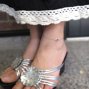 レース アンクレット