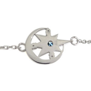 三日月 星 ブレスレット