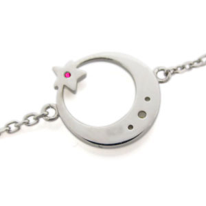 三日月 星 アンクレット