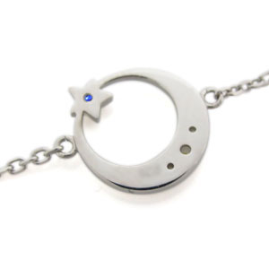 三日月 星 アンクレット