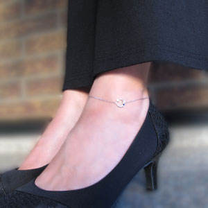 三日月 星 アンクレット