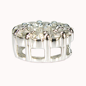 彼女の胸元に輝く、永遠の愛の証…【エタニティペンダント】9月誕生石 ホワイトサファイア フル エタニティ ペンダント K10【K18 変更可能】/送料無料 girlish