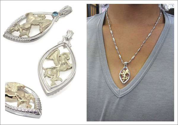 馬 メンズ ネックレス