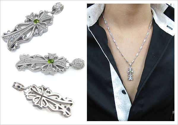 メンズ クロス ネックレス ペンダント