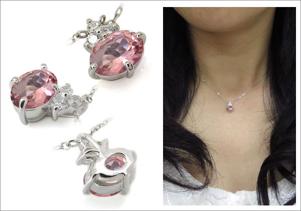 オーバル 一粒 ネックレス