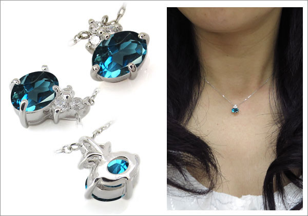 オーバル 一粒 ネックレス