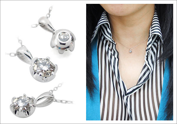 一粒 ペンダント K10