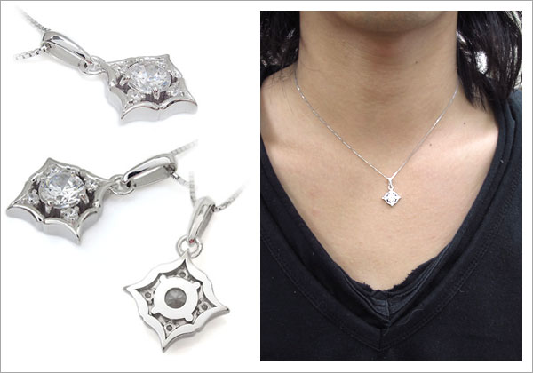 ダイヤモンド プラチナ メンズ ネックレス