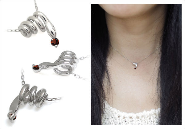 一粒,ネックレス,蛇