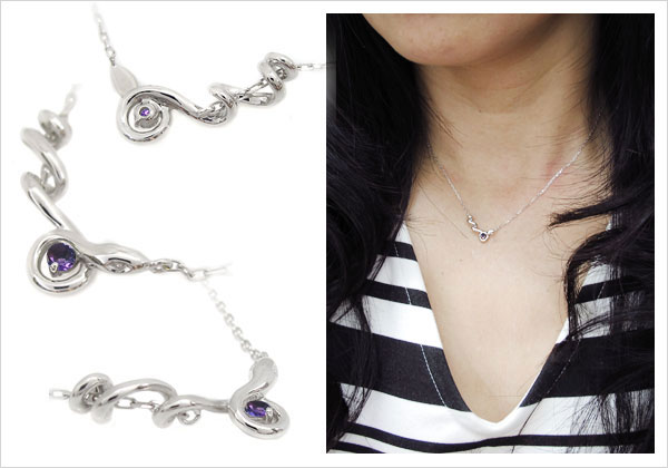 一粒,ネックレス,蛇