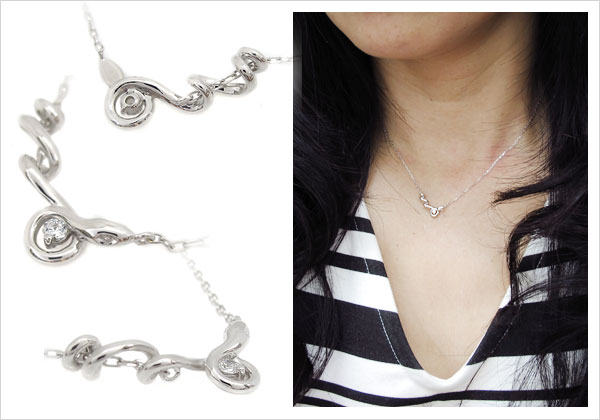 一粒,ネックレス,蛇