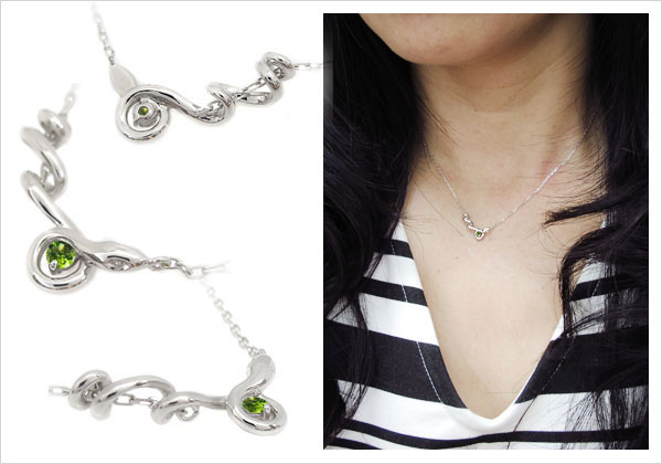 一粒,ネックレス,蛇